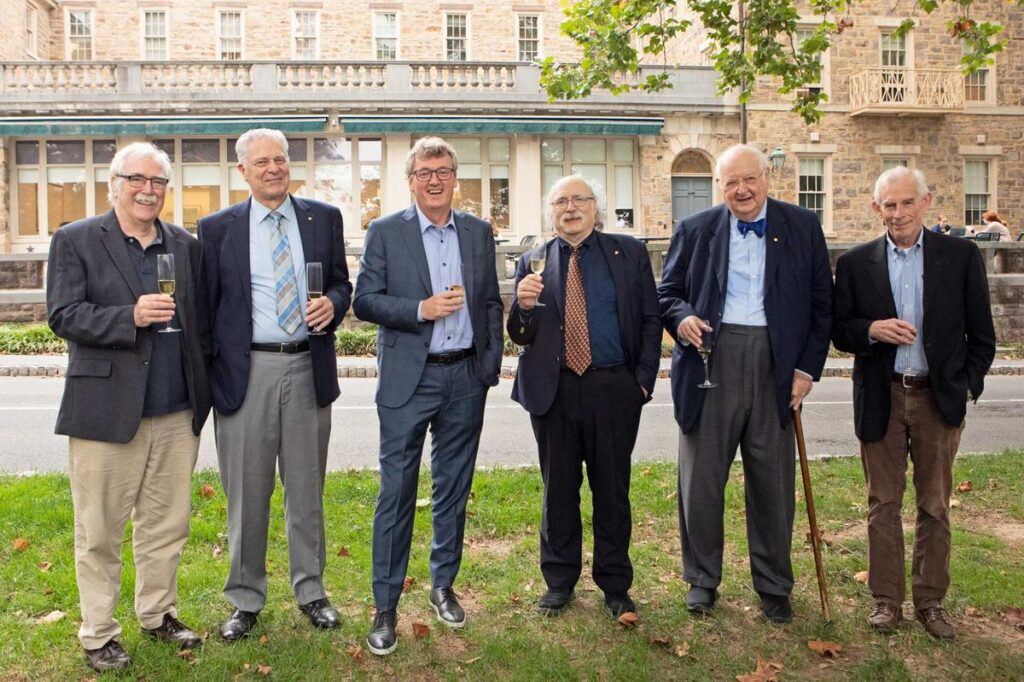 A row of Nobel Laureates on Princeton's campus.