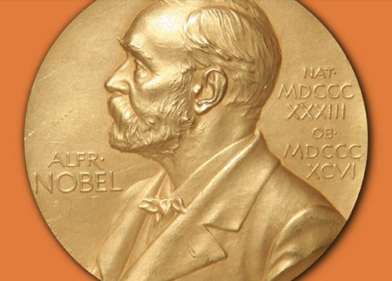 Image of the Nobel medal.