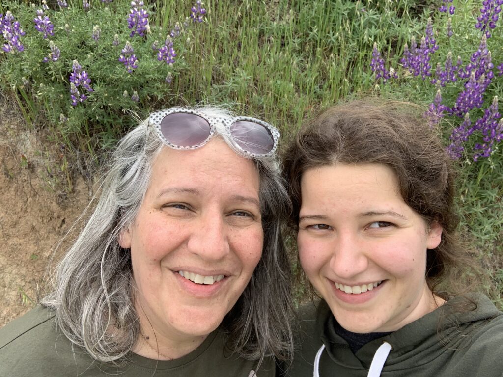 Full-color image of grad student and her mother.