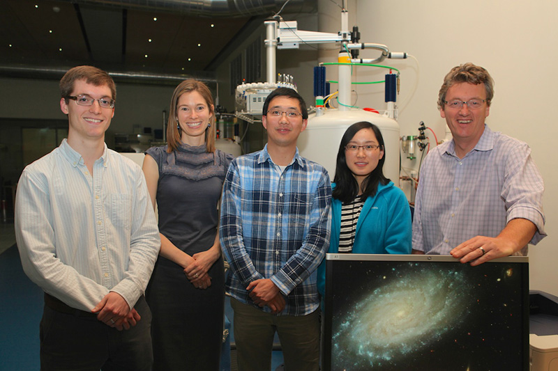Co-authors from left to right, Derek Ahneman, Abigail Doyle, Zhiwei Zuo, Lingling Chu and David MacMillan.