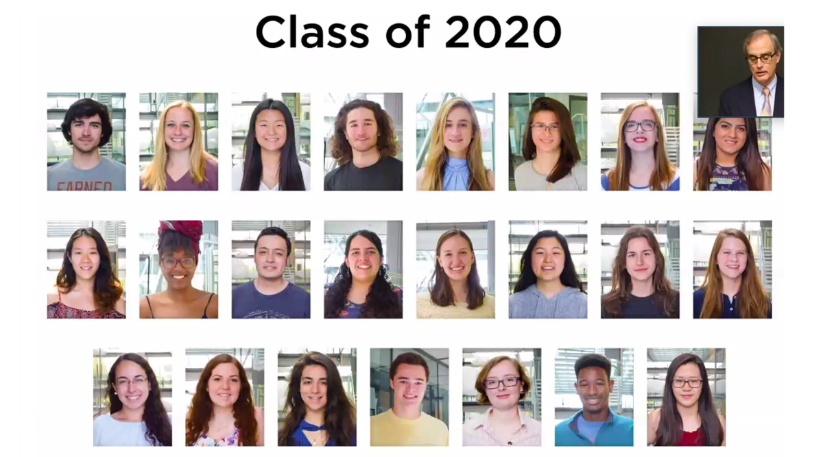 The Class of ’20 A.B. in Chemistry degree recipients